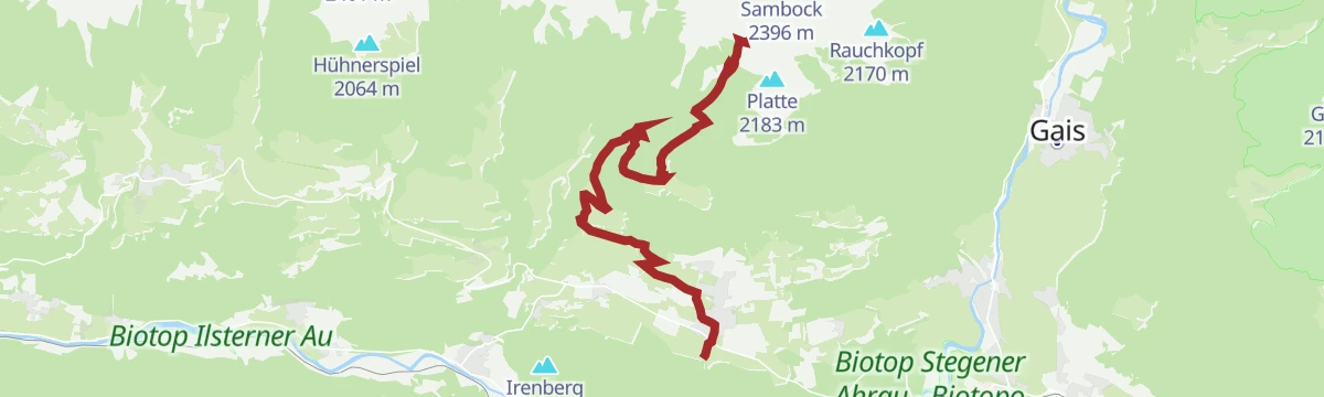 Route map: MTB Tour Plattner Alm